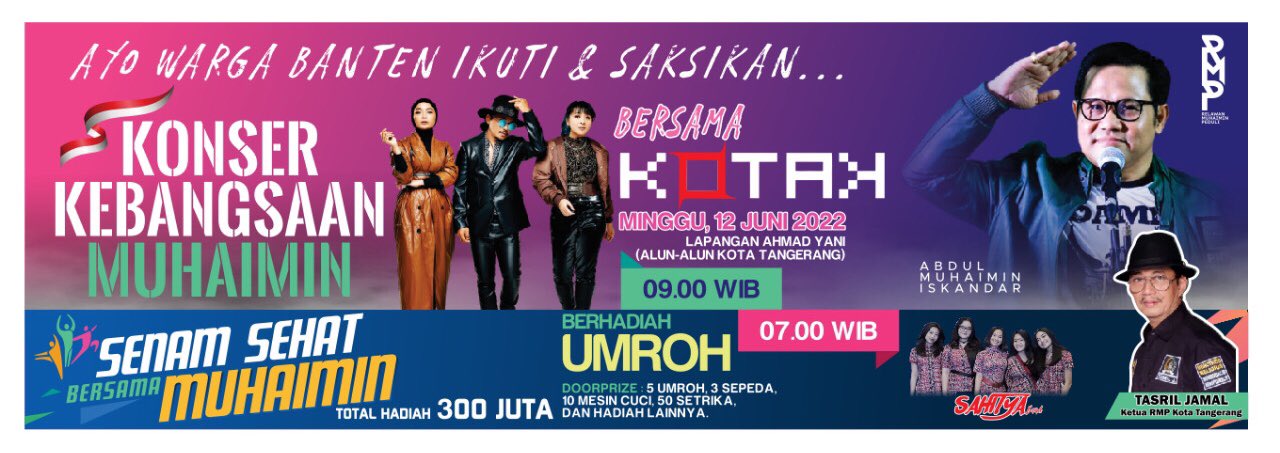 Konser Kebangsaan Gus Muhaimin Ajak UMKM Turut Ikut Ambil Peran di Kota Tangerang